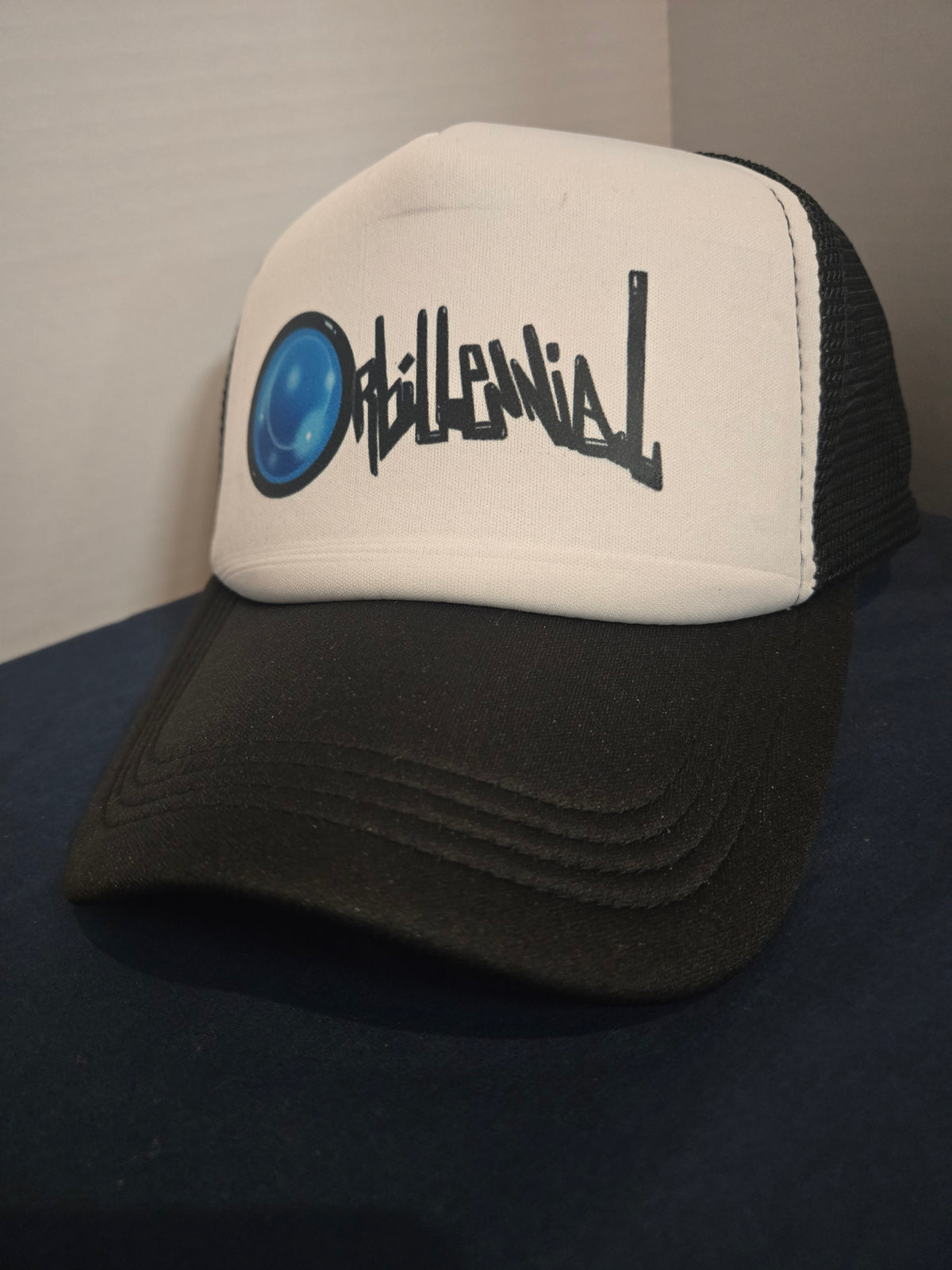 Orbillennial mesh trucker hat