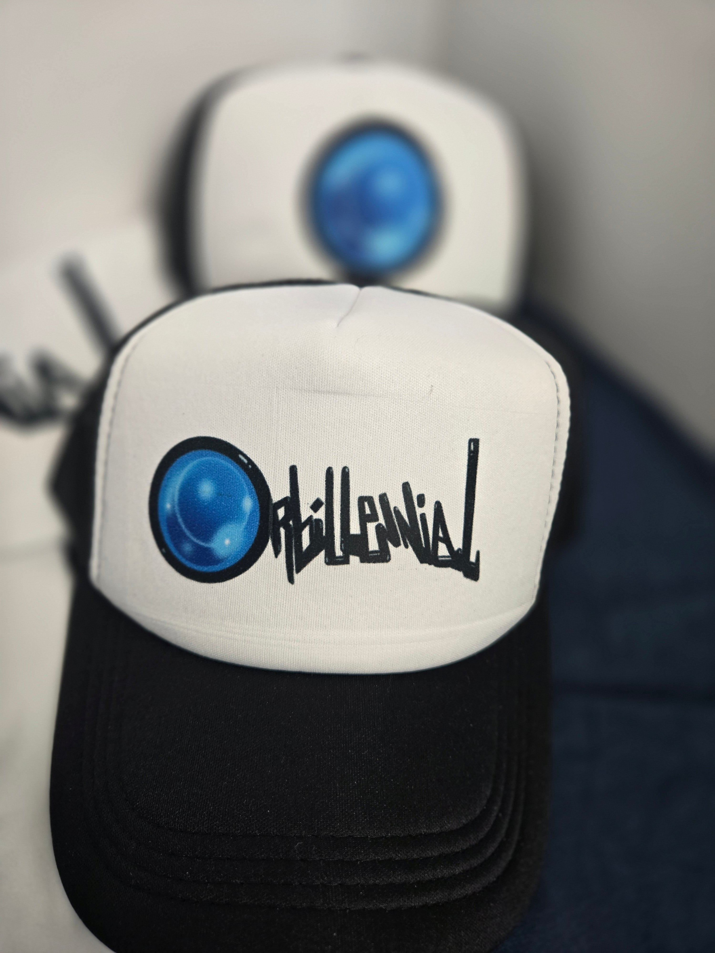 Orbillennial mesh trucker hat