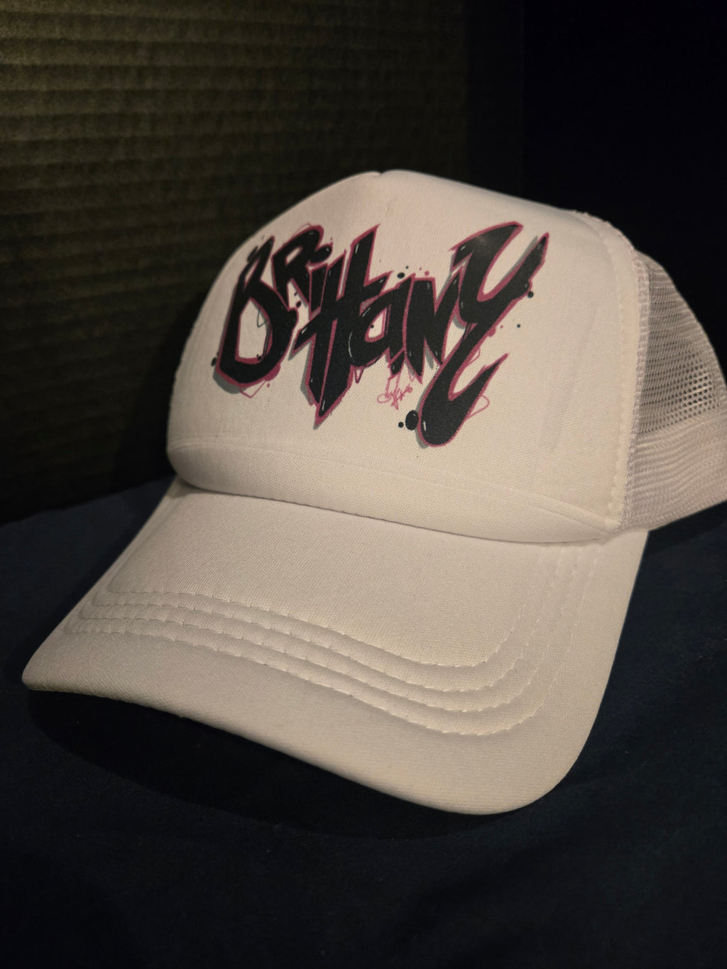 Inkredible Brittany white mesh Trucker hat
