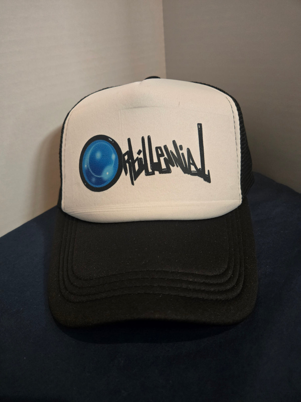 Orbillennial mesh trucker hat