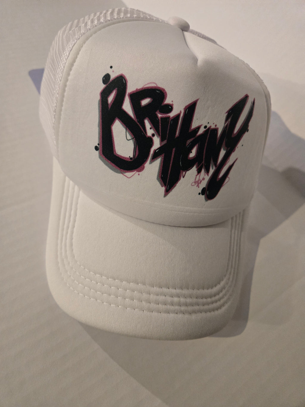 Inkredible Brittany white mesh Trucker hat