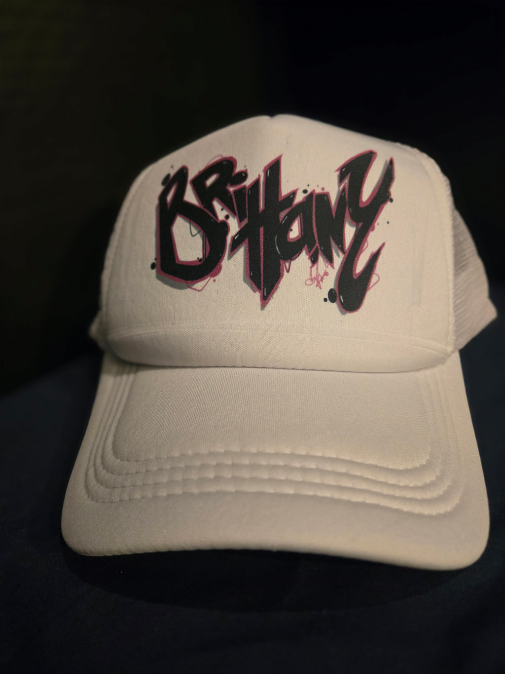 Inkredible Brittany white mesh Trucker hat